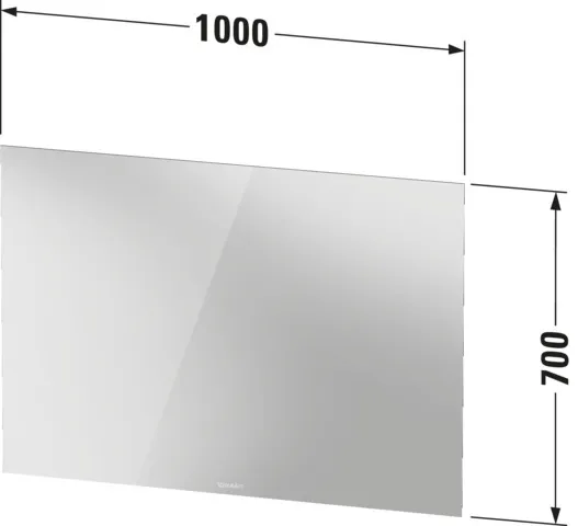 Duravit Spiegel „Licht & Spiegel“ 100 × 70 cm Duravit Spiegel „Licht & Spiegel“ 100 × 70 cm