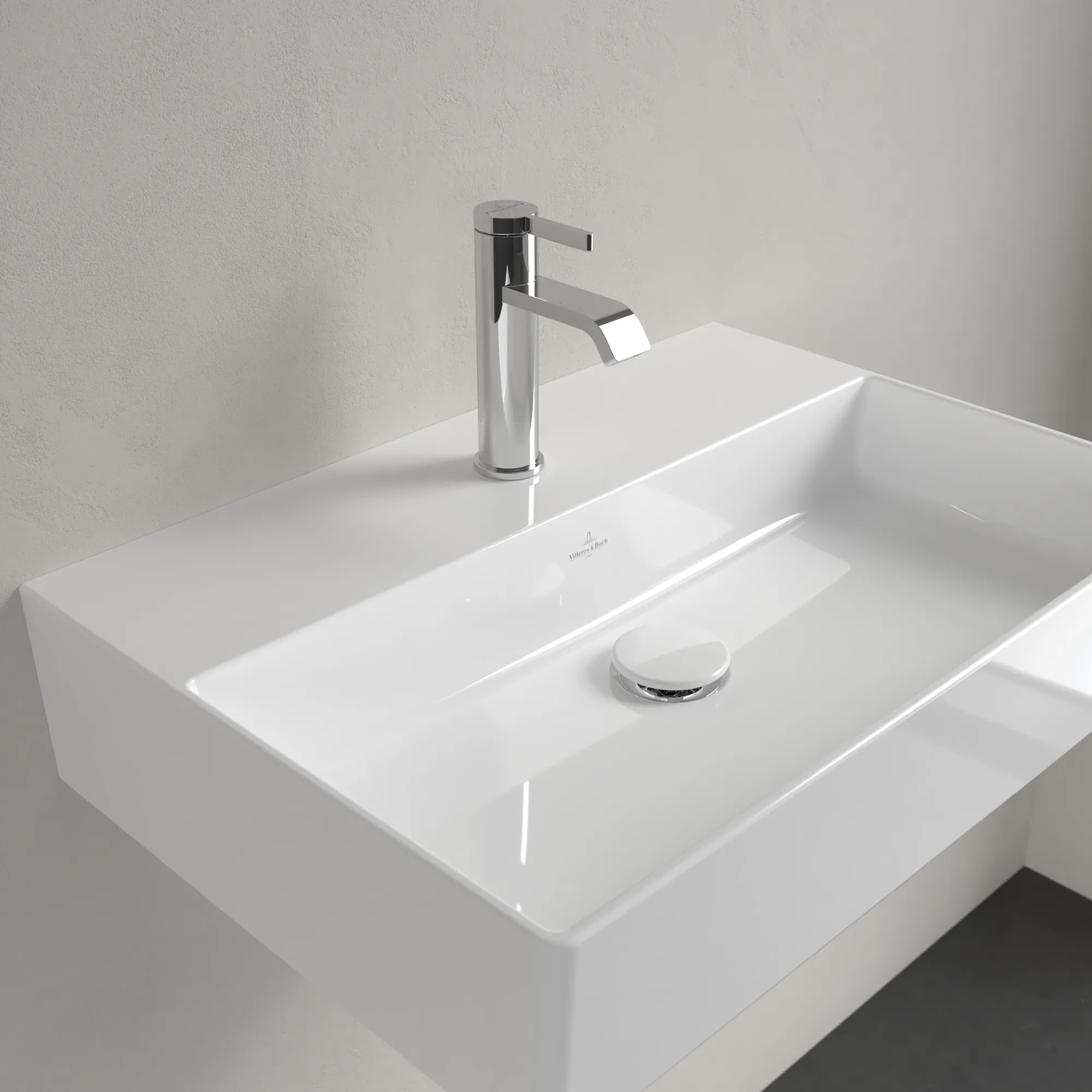Villeroy & Boch Memento 2.0 Waschbecken 600x420mm Rechteck TitanCeram Weiß Alpin
