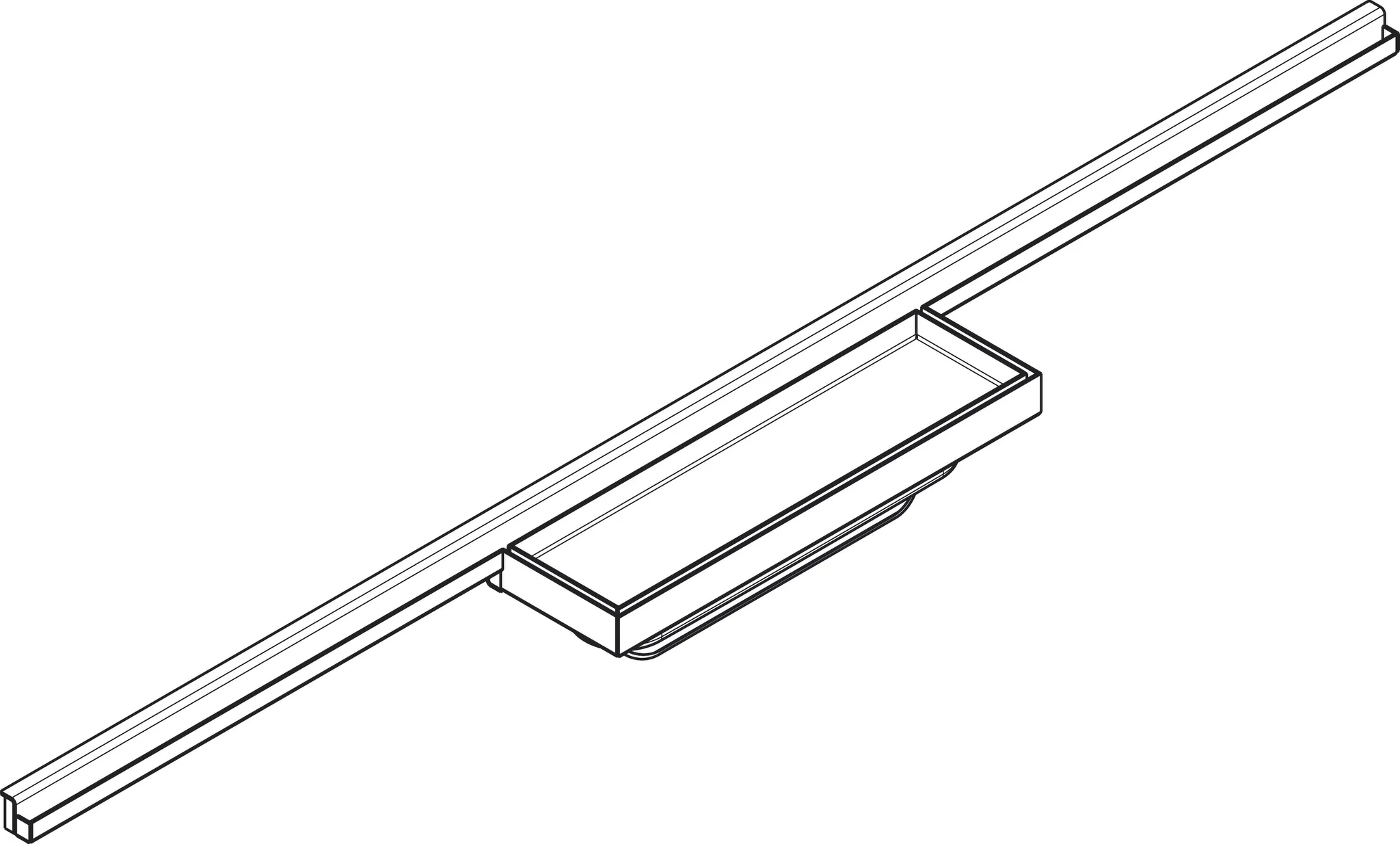 RainDrain Minimalistic Fertigset Duschrinne 800