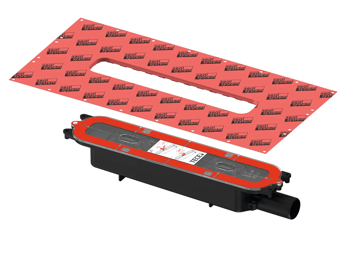 TECEdrainprofile Ablauf Flach, DN 40, Auslauf seitlich TECEdrainprofile Ablauf Flach, DN 40, Auslauf seitlich