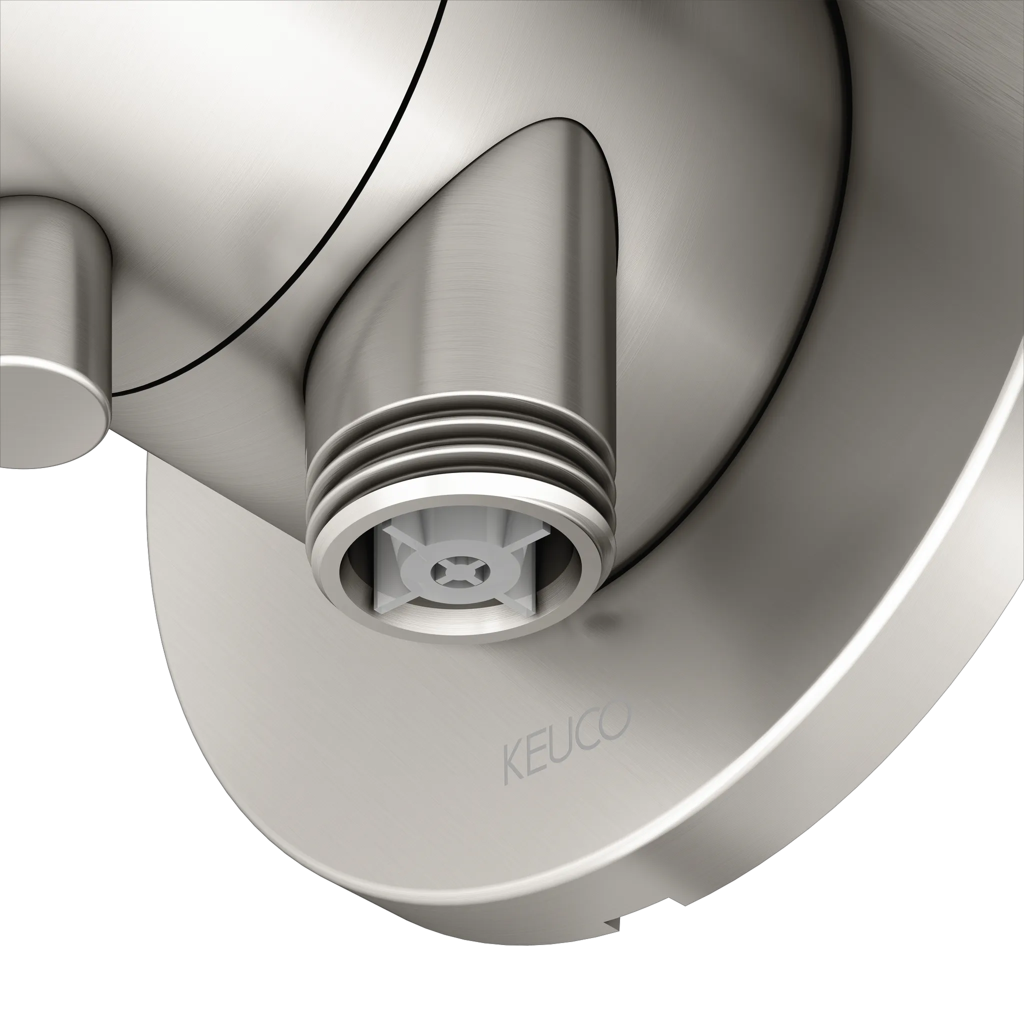 IXMO 59557051201 2-Wege Ab- u. Umstellventil UP mit Schlauchanschl./Brauseh. IXMO Comfort, rund Nickel gebürstet