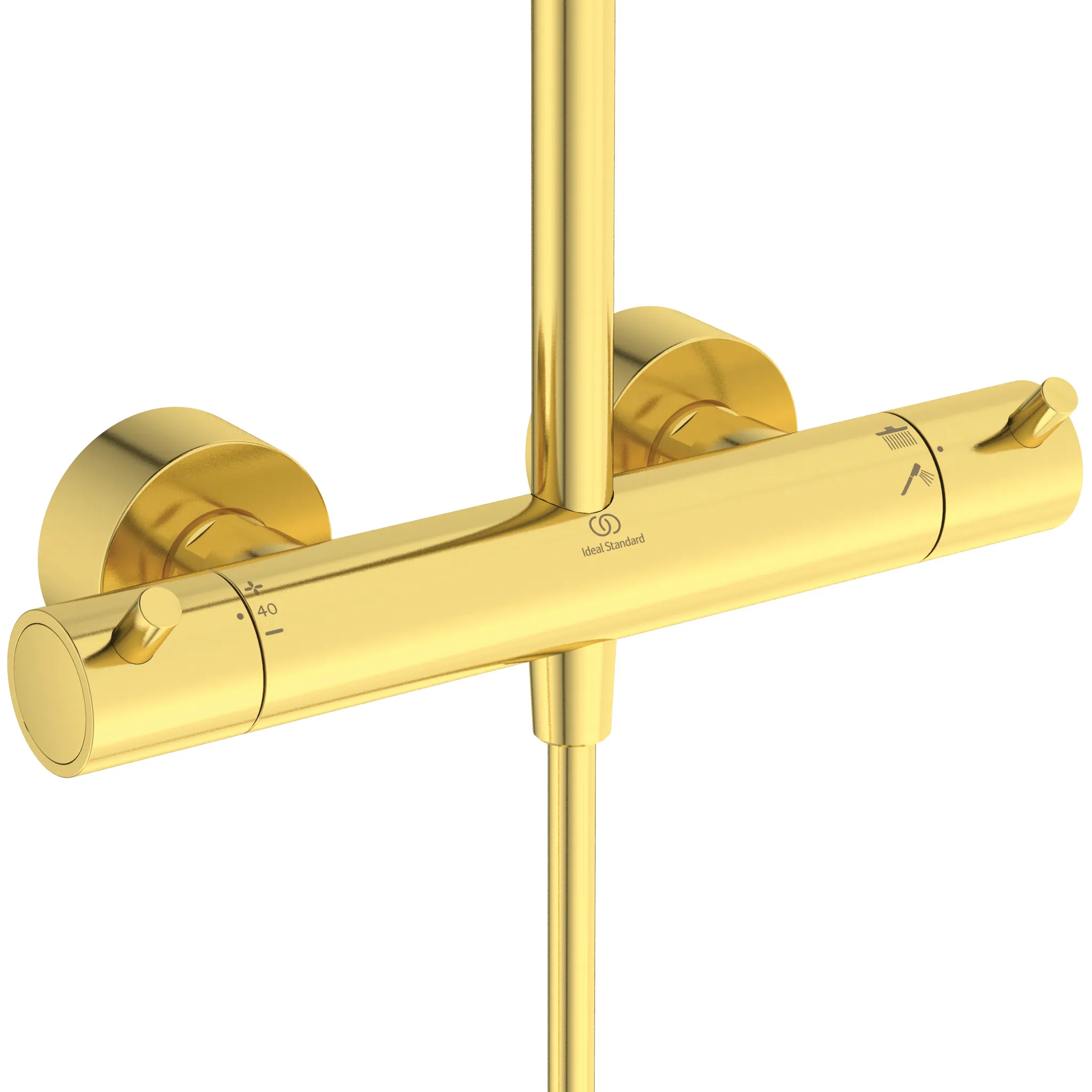 Ideal Standard Ceratherm T125+ Duschsystem mit Brausethermostat Brushed Gold Ideal Standard Ceratherm T125+ Duschsystem mit Brausethermostat Brushed Gold