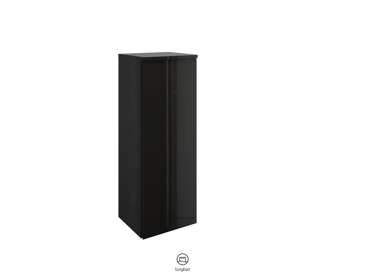 Halbhoher Schrank Yumo von burgbad – 325 mm tief, 352 mm breit, 980 mm hoch, mit 1 Tür und 2 Glaseinlegeböden, inkl. Abdeckplatte Halbhoher Schrank Yumo von burgbad – 325 mm tief, 352 mm breit, 980 mm hoch, mit 1 Tür und 2 Glaseinlegeböden, inkl. Abdeckplatte