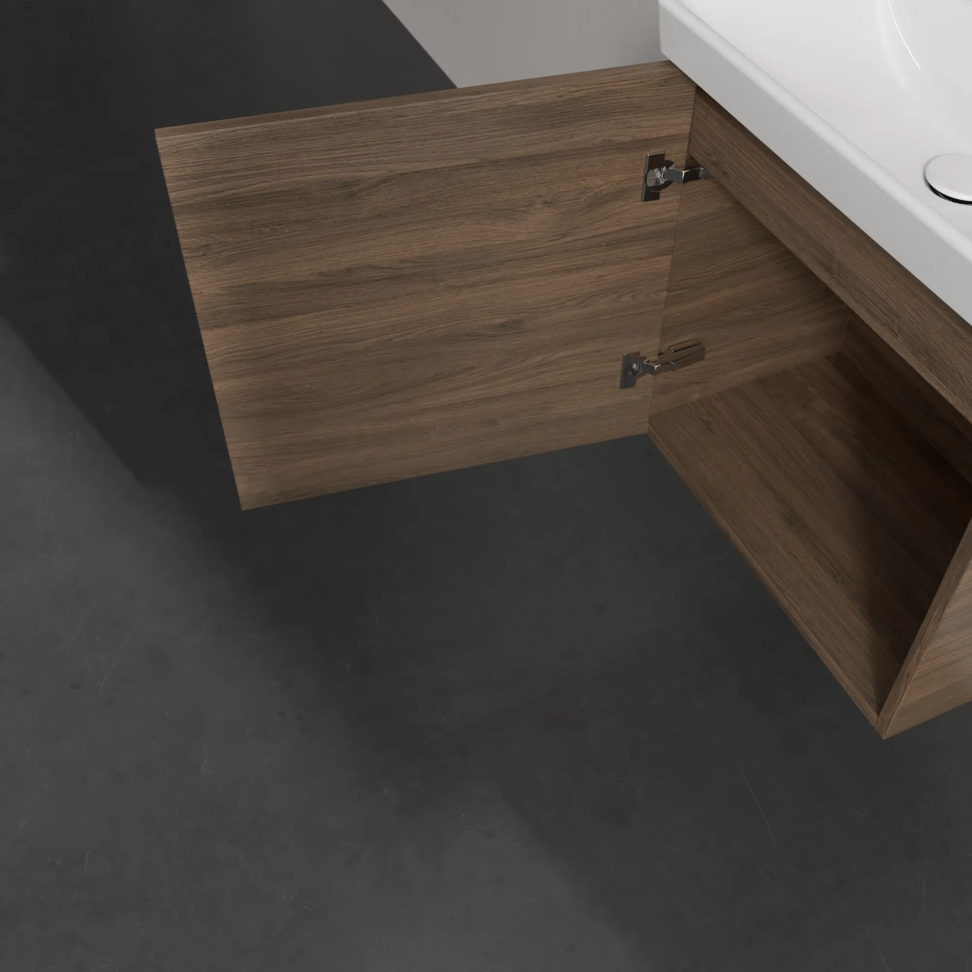 Villeroy & Boch Waschbeckenunterschrank Avento Arizona Oak, 530x514x352mm, 1 Tür, SoftClosing, Wandmontage Villeroy & Boch Waschbeckenunterschrank Avento Arizona Oak, 530x514x352mm, 1 Tür, SoftClosing, Wandmontage