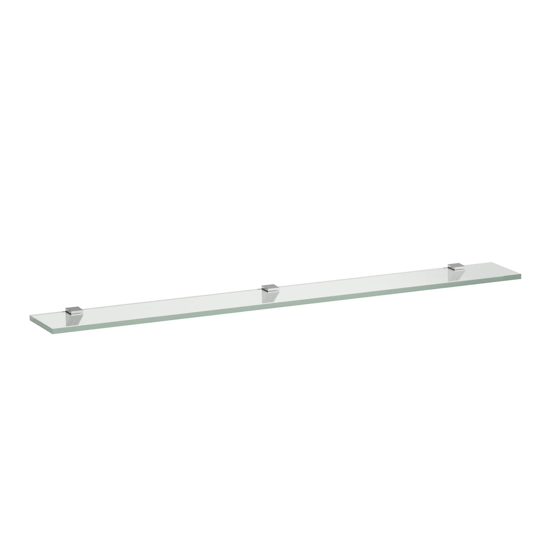 Glasablage FRAME 25 120x1000x10 mit 3 Wandbefestigungen silbereloxiert Glasablage FRAME 25 120x1000x10 mit 3 Wandbefestigungen silbereloxiert
