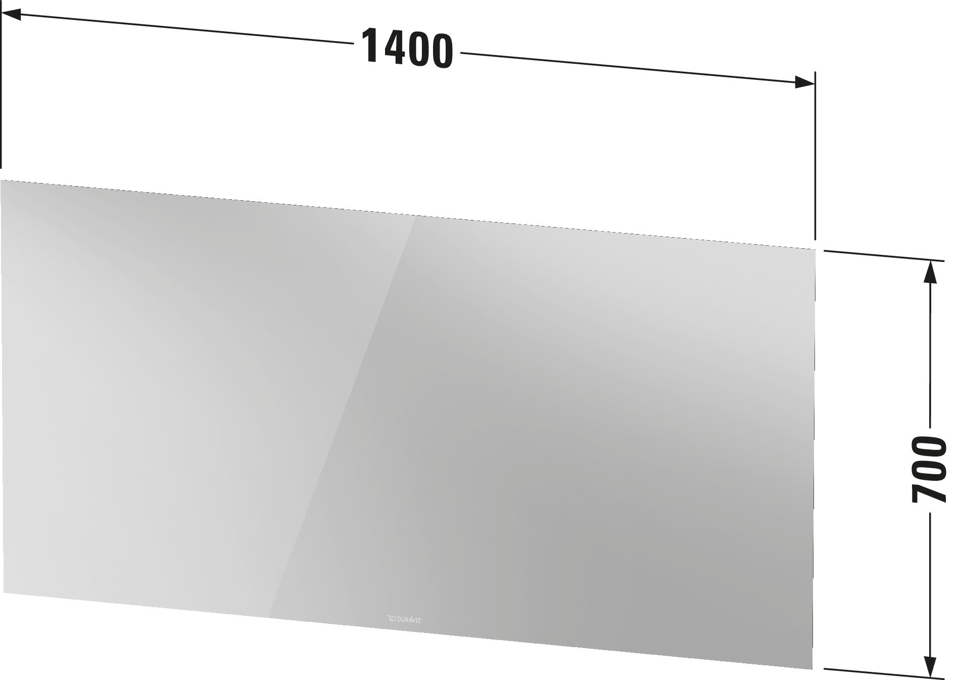Duravit Spiegel „Licht & Spiegel“ 140 × 70 cm Duravit Spiegel „Licht & Spiegel“ 140 × 70 cm