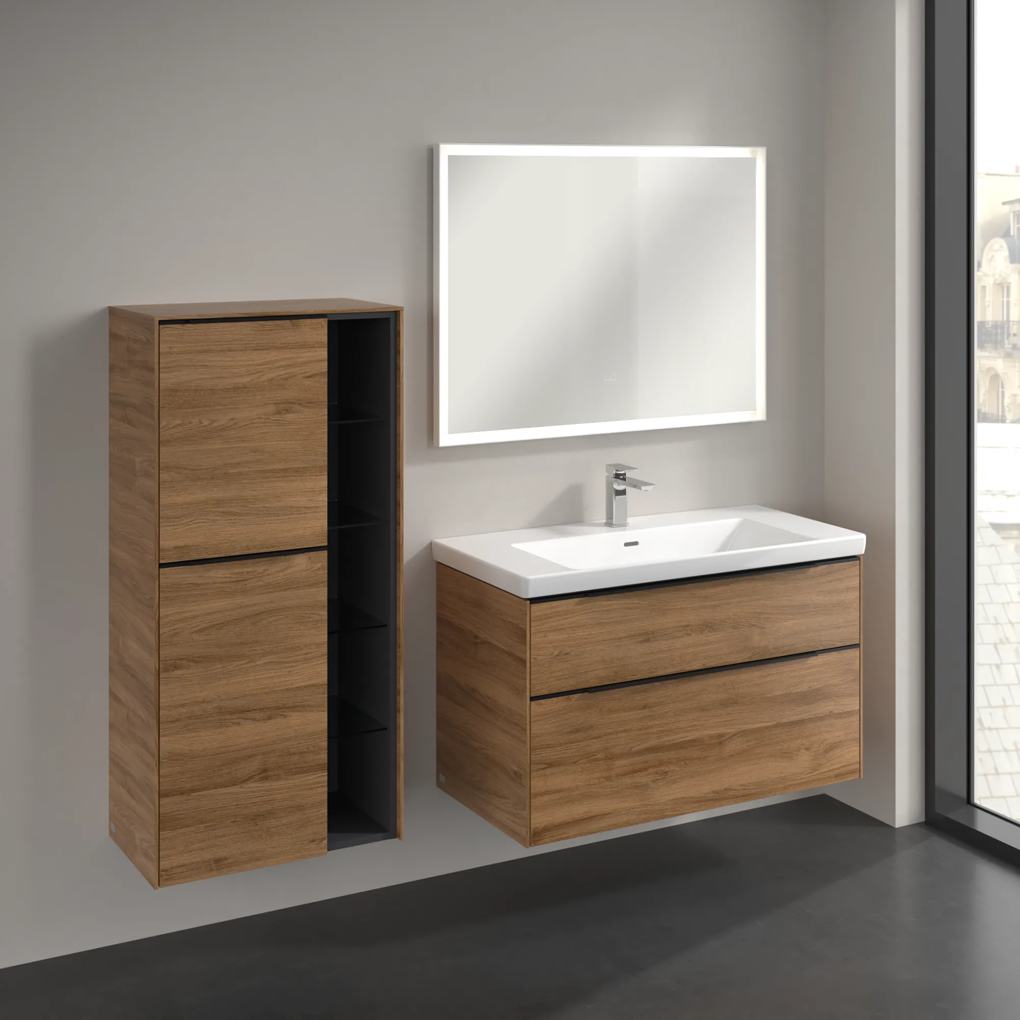 Villeroy & Boch Subway 3.0 Mittelschrank C59801, 574x1200x362 mm, links ansetzbar Villeroy & Boch Subway 3.0 Mittelschrank C59801, 574x1200x362 mm, links ansetzbar