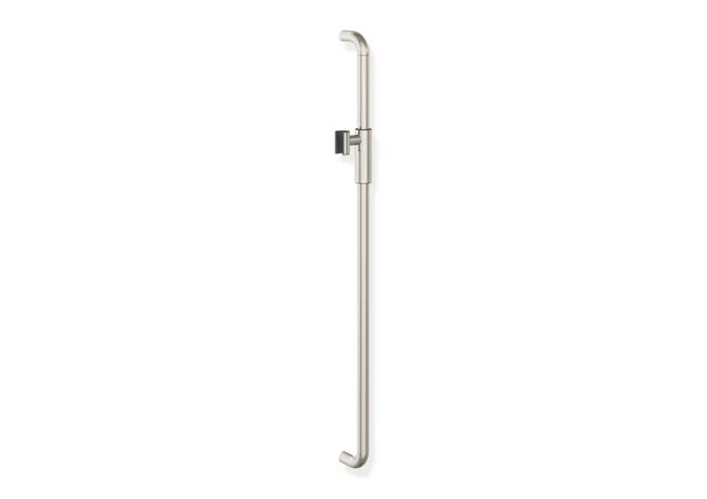 HEWI Brausehalterstange Serie 480, PVD beschichtet, Achsmaß 900 mm, Durchmesser 25 mm, Farbe Nickel glänzend