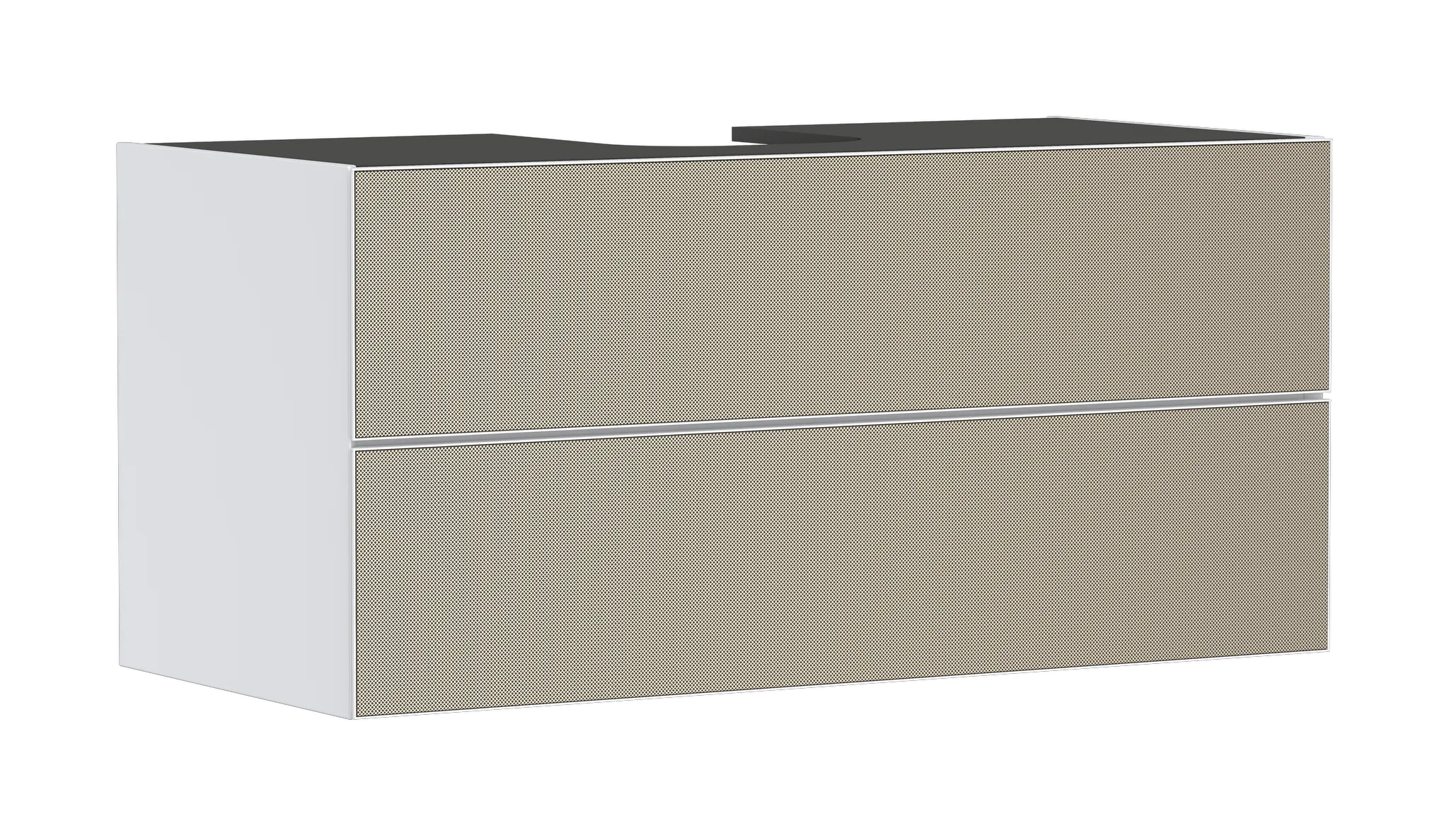 Hansgrohe Xevolos E Waschtischunterschrank Mattweiß 1180x550 mm mit 2 Schubkästen, griff- und siphonlos, SoftClose, PushOpen, Wandmontage Hansgrohe Xevolos E Waschtischunterschrank Mattweiß 1180x550 mm mit 2 Schubkästen, griff- und siphonlos, SoftClose, PushOpen, Wandmontage
