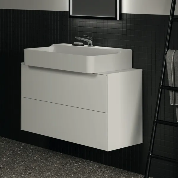 Ideal Standard Waschtischunterschrank „Conca“ 100,2 × 55 × 37,3 cm Weiß matt lackiert