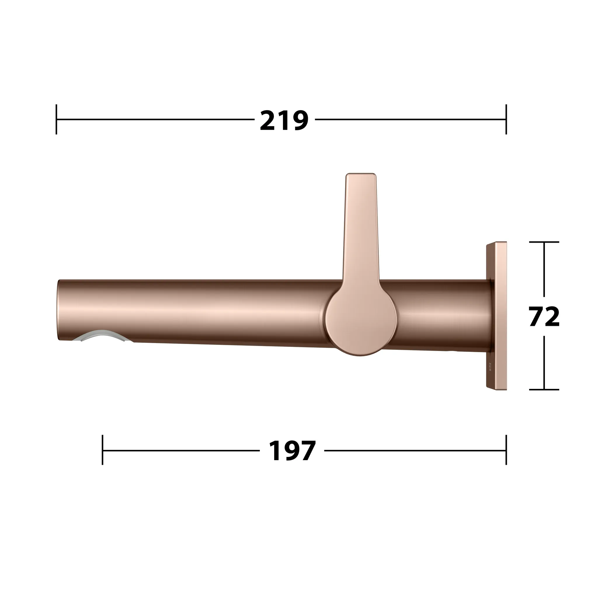 EHM-WT-Mischer Edition 11 51116, UP, Ausladung 197 mm, Rotgold gebürstet EHM-WT-Mischer Edition 11 51116, UP, Ausladung 197 mm, Rotgold gebürstet