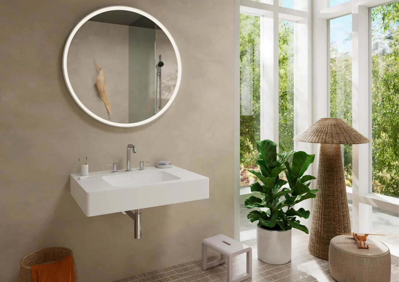 Hansgrohe Tecturis S 3-Loch Wannenrandmischer Chrom, Ausladung 194 mm, Keramikmischsystem, sBox für leise Schlauchführung
