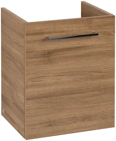 Villeroy & Boch Waschtischunterschrank mit Tür „Avento“ für Schrankwaschtisch 43 × 51,4 × 35,2 × 35,2 cm in Kansas Oak, Anschlag links, Soft Closing, 1 Tür