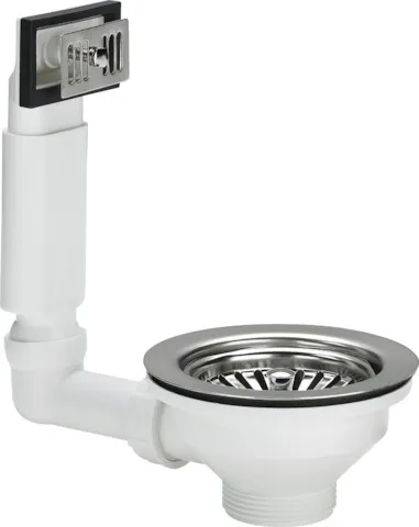 Viega Ab- und Überlaufgarnitur Modell 7128.4 „Abläufe für Spülen“, „“ in Kunststoff weiss 11 cm