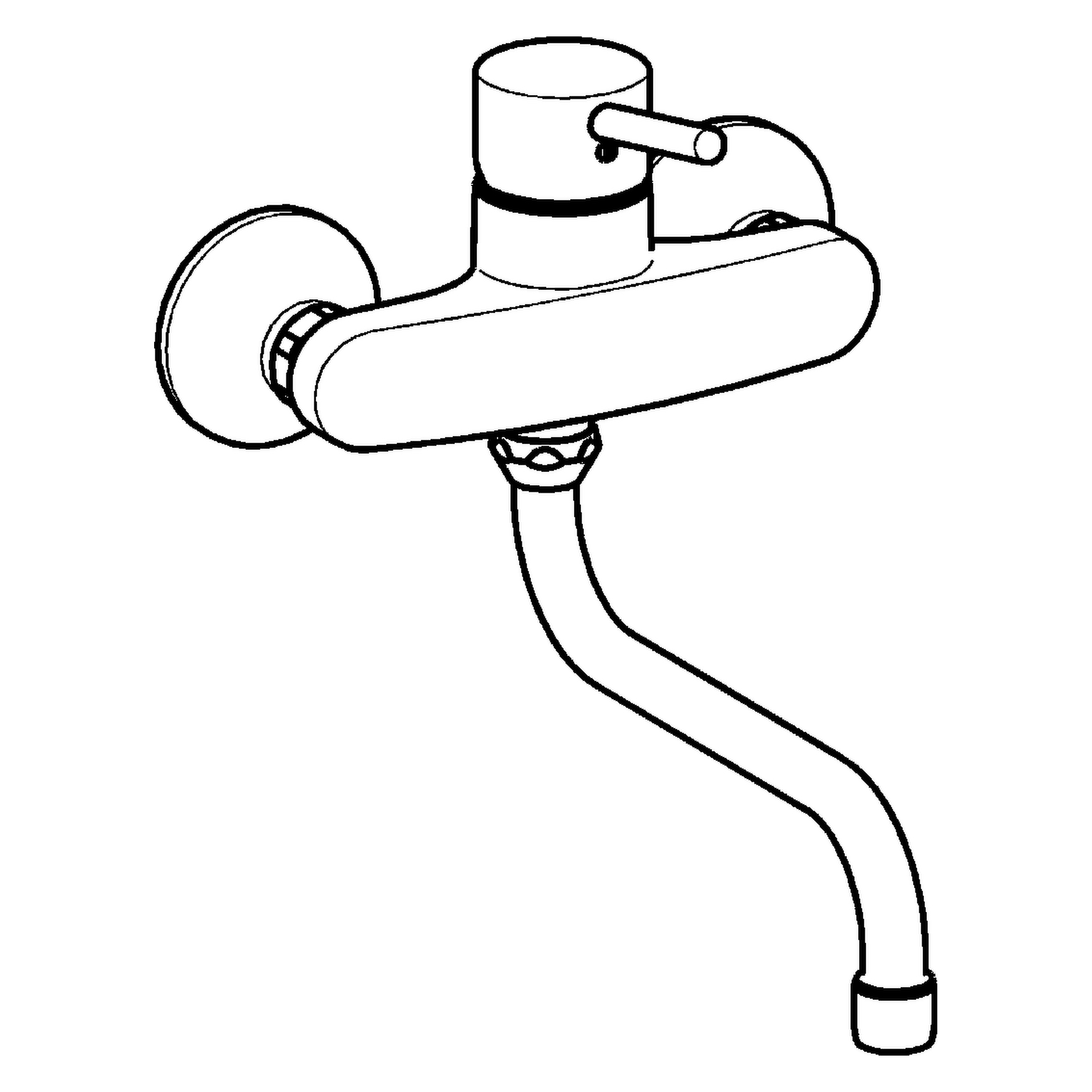 HA Einhebelmischer Küchenarmatur HANSAVANTIS Style 5253 Ausladung 200 mm DN15 Chrom