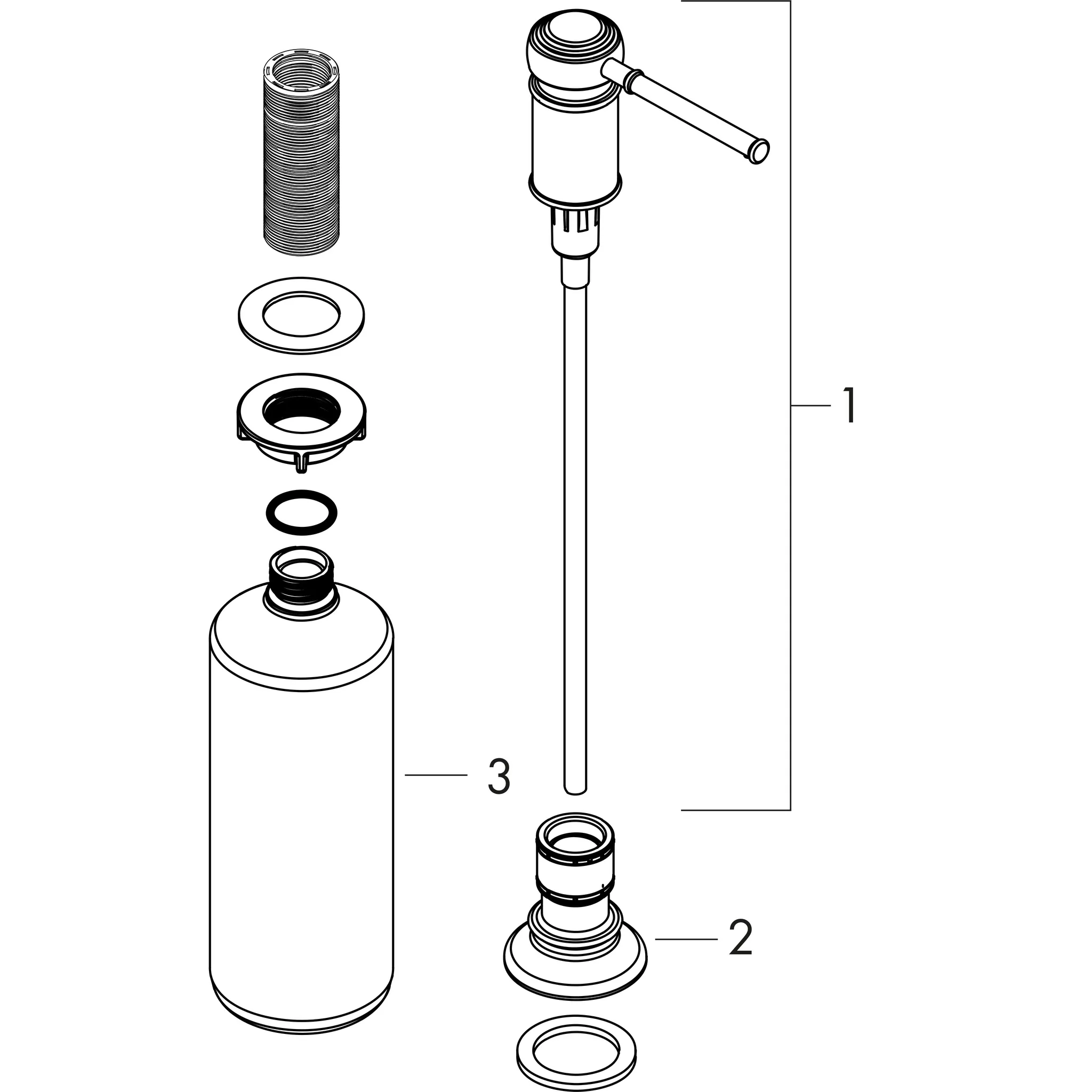 Hansgrohe AXOR Montreux Spülmittel-/ Lotionspender, Chrom Hansgrohe AXOR Montreux Spülmittel-/ Lotionspender, Chrom