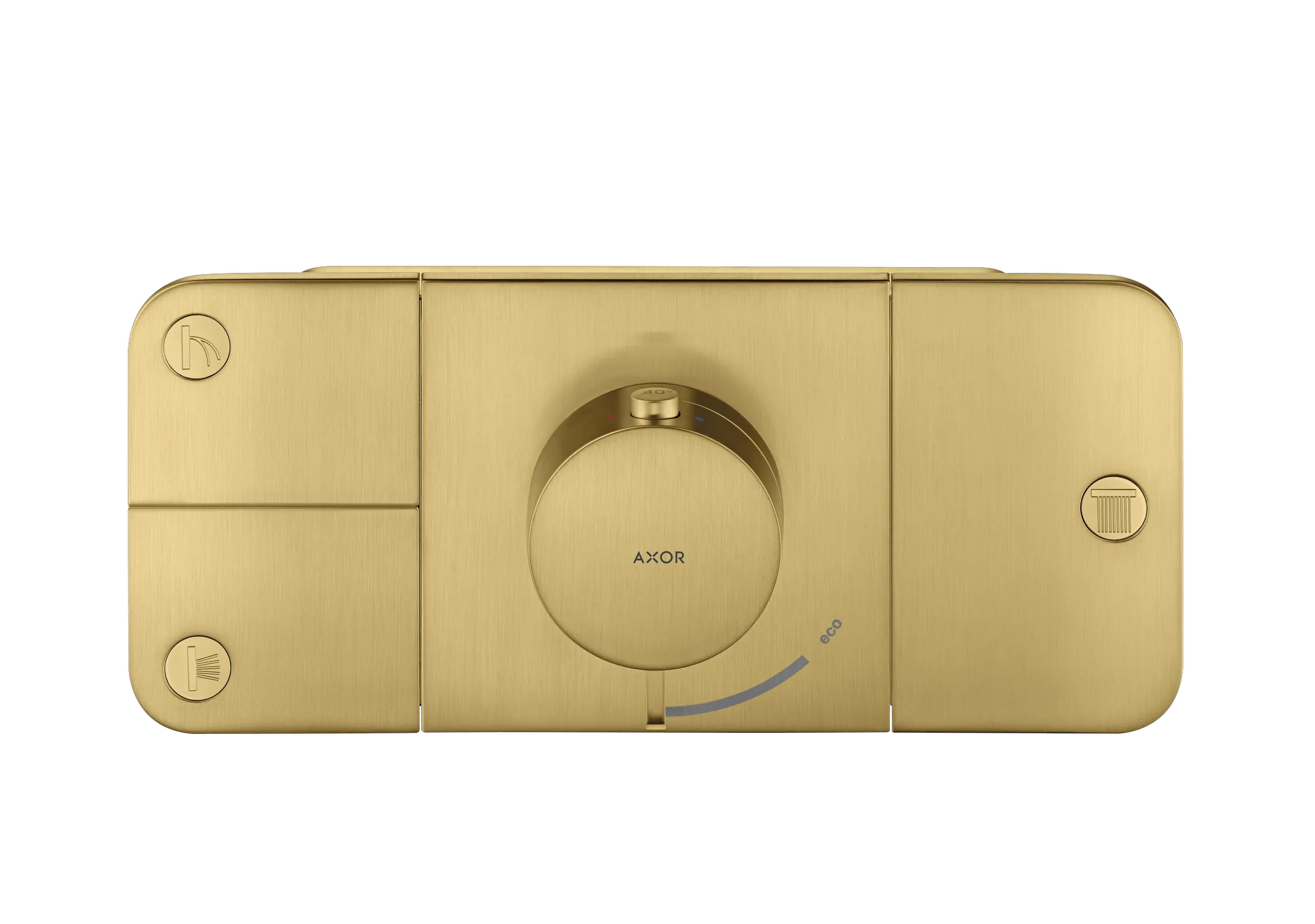 Hansgrohe AXOR One Thermostatmodul Unterputz für 3 Verbraucher Brushed Gold Optic Hansgrohe AXOR One Thermostatmodul Unterputz für 3 Verbraucher Brushed Gold Optic