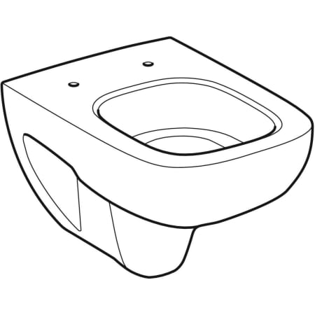 Wand-Tiefspül-WC Compact „Renova Compact Square“ 