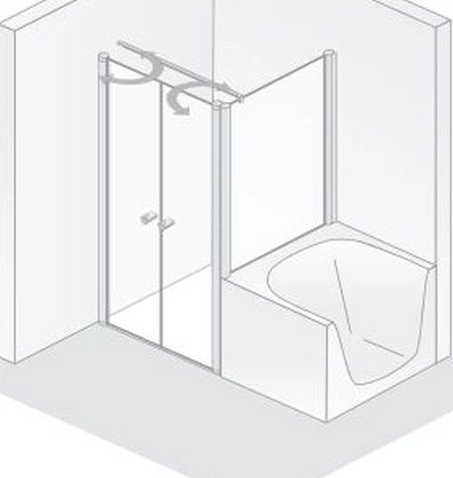 HSK teilgerahmte verkürzte Seitenwand „Exklusiv 2.0“ Glas Mattglas, Profile Alu Silber-matt, für #Türbreite#, B: 750 mm H: 1750 mm HSK teilgerahmte verkürzte Seitenwand „Exklusiv 2.0“ Glas Mattglas, Profile Alu Silber-matt, für #Türbreite#, B: 750 mm H: 1750 mm