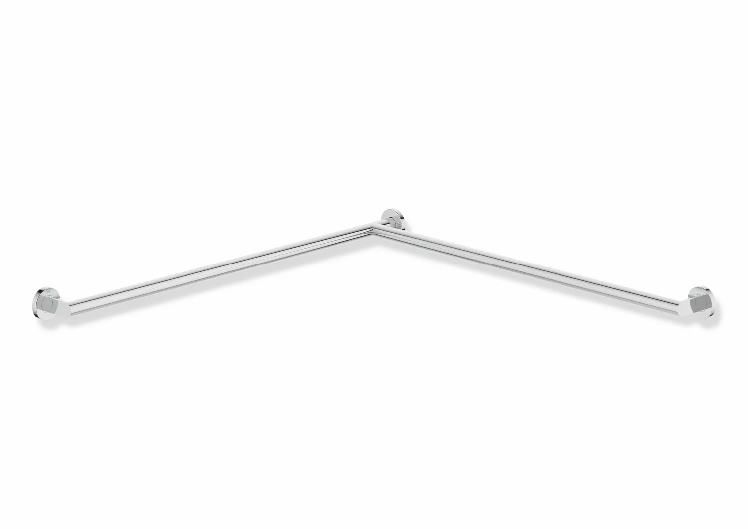 HEWI System 900 Duschhandlauf Edelstahl verchromt links HEWI System 900 Duschhandlauf Edelstahl verchromt links