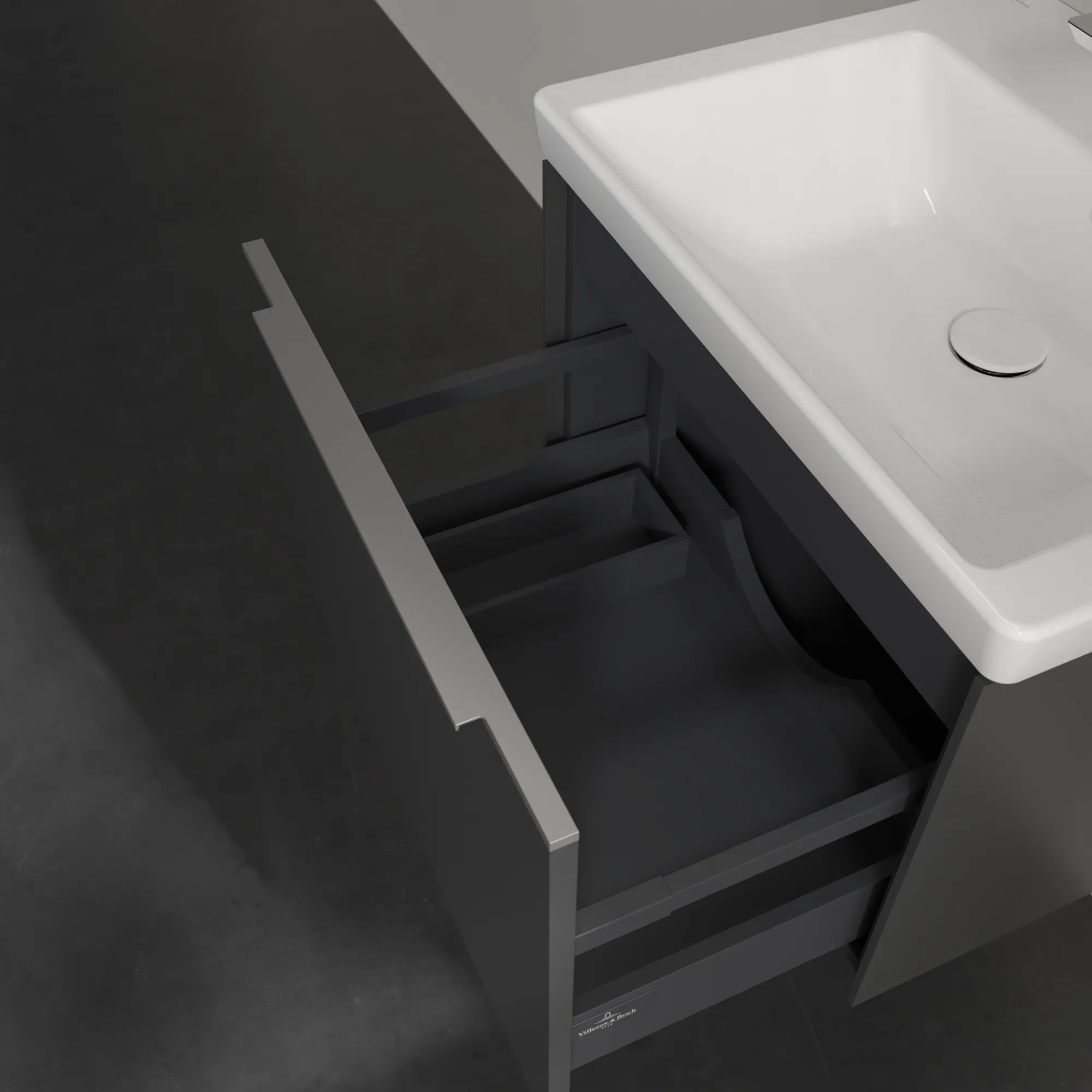 Villeroy & Boch Subway 3.0 Waschbeckenunterschrank C57700 572x429x478mm Graphite Villeroy & Boch Subway 3.0 Waschbeckenunterschrank C57700 572x429x478mm Graphite