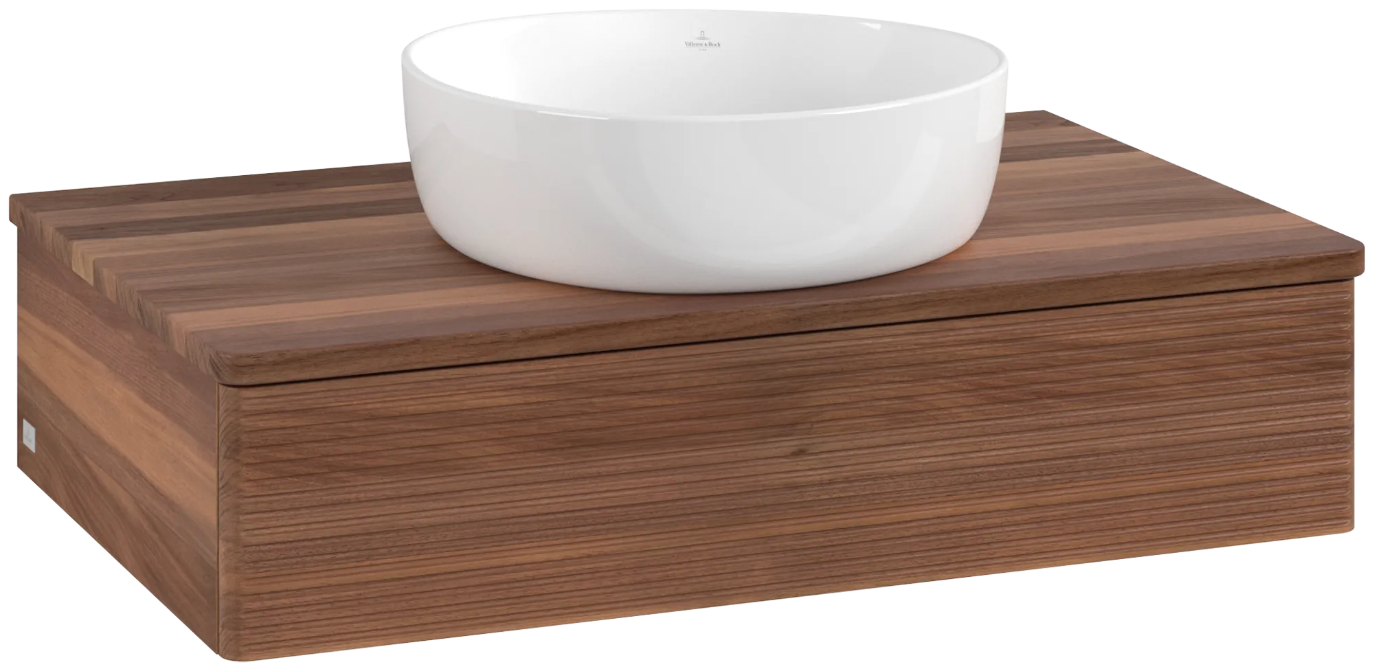 Villeroy & Boch Antao Waschbeckenunterschrank L08_1, 800x190x500 mm, Warm Walnut