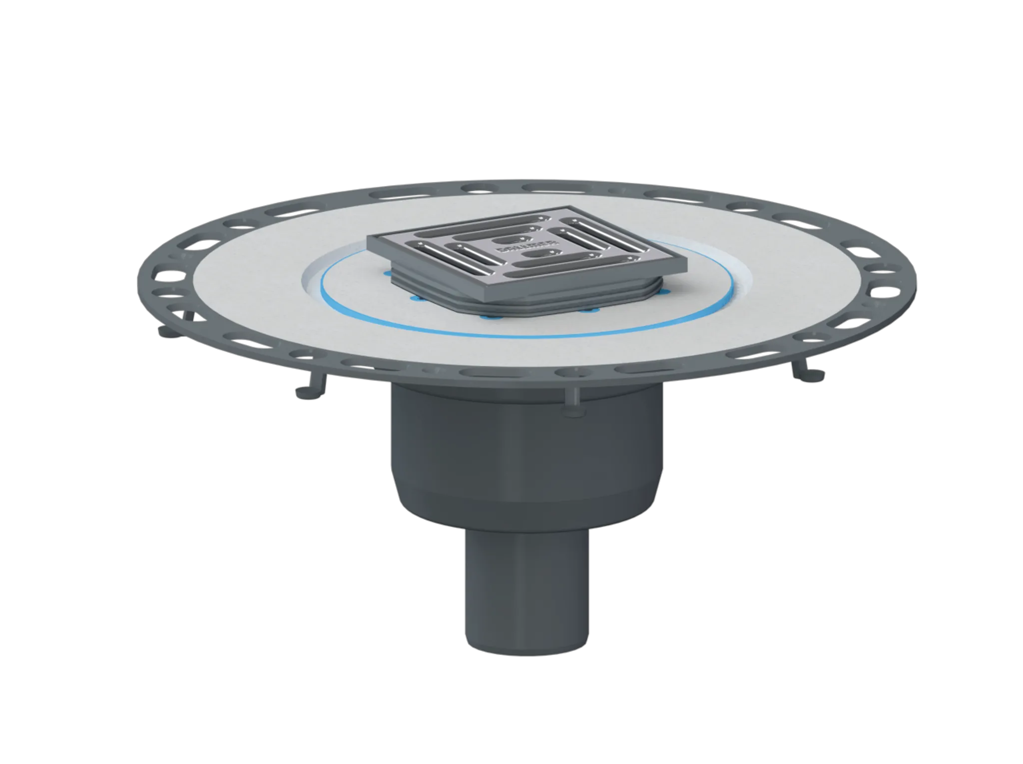 Bodenablauf TistoPlan senkrecht K 10, DN 50, 100 x 100 mm Bodenablauf TistoPlan senkrecht K 10, DN 50, 100 x 100 mm