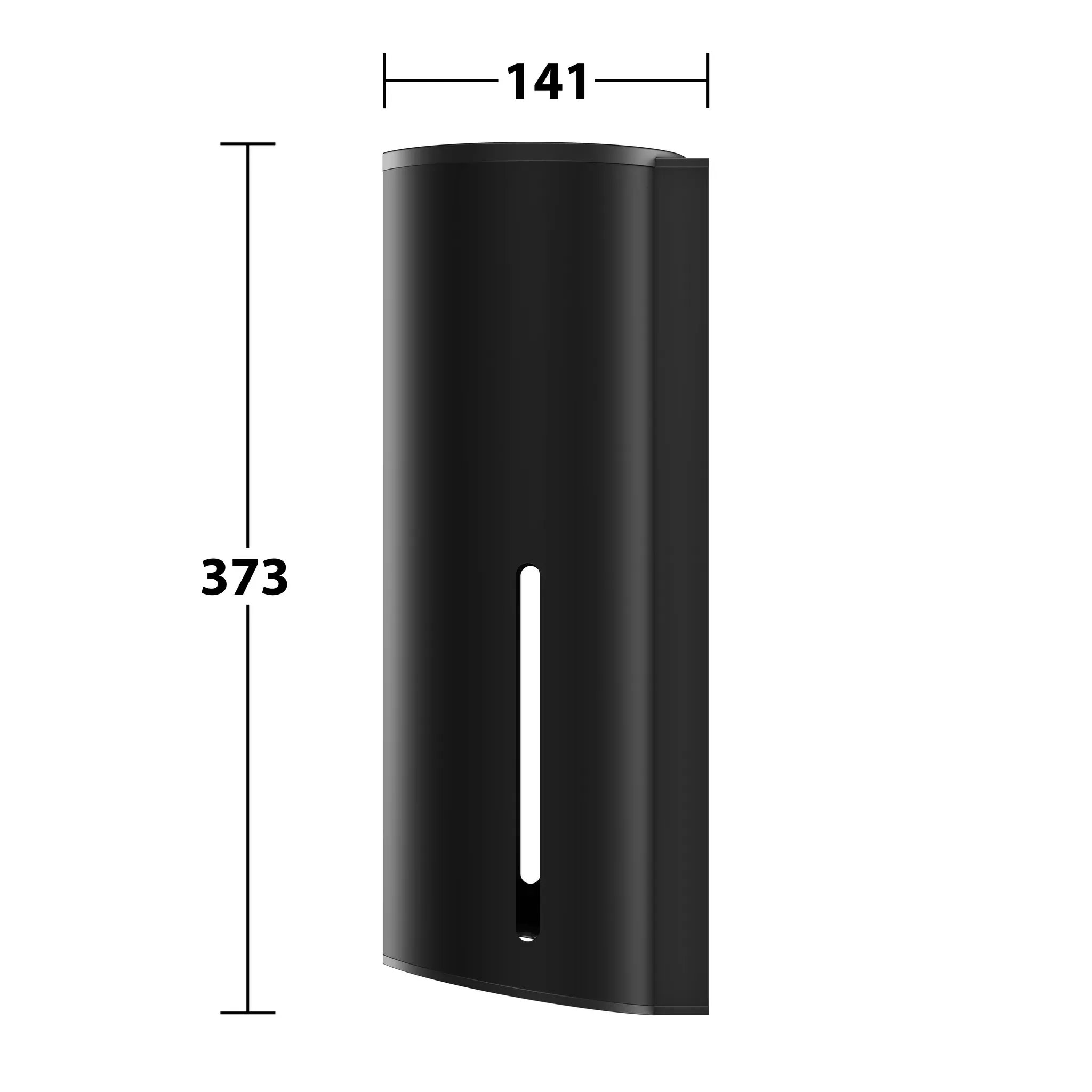 Plan Papiertuchspender schwarz matt