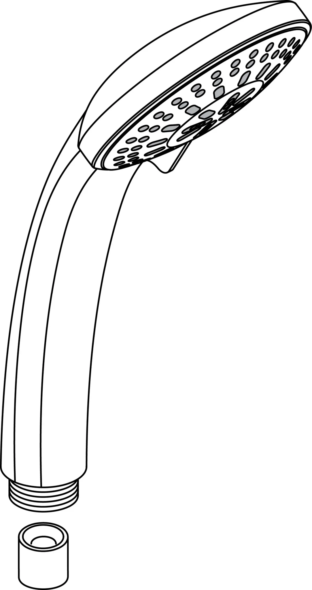 3-Funktionshandbrause Idealrain, Durchmesser:80mm, Chrom 3-Funktionshandbrause Idealrain, Durchmesser:80mm, Chrom