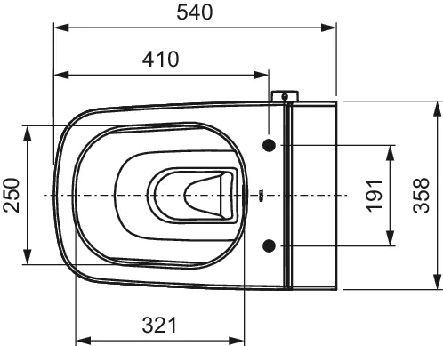 TECE Dusch-WC „one“, Befestigung verdeckt, ohne Spülrand TECE Dusch-WC „one“, Befestigung verdeckt, ohne Spülrand
