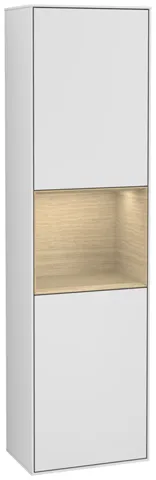 Villeroy & Boch Hochschrank „Finion“ 41,8 × 151,6 cm 2 Türen, Anschlag: links, inkl. Beleuchtung Anschlag links