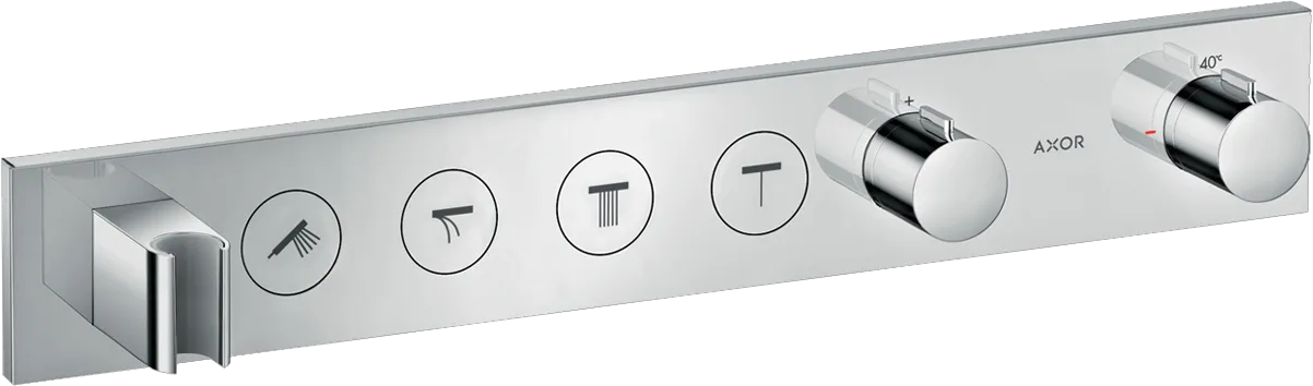 Hansgrohe AXOR ShowerSolutions Thermostatmodul Select 600⁄90 Unterputz für 4 Verbraucher chrom Hansgrohe AXOR ShowerSolutions Thermostatmodul Select 600⁄90 Unterputz für 4 Verbraucher chrom