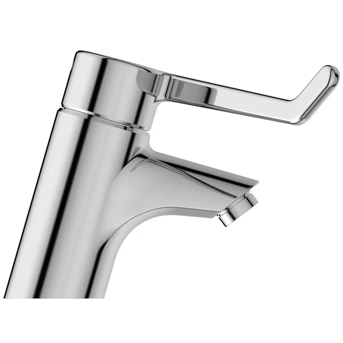 Waschtisch-Sicherheitsarmatur Ceraplus, ohne Ablgarn, Bedienhebel 180mm, Ausladung 109mm, Chrom Waschtisch-Sicherheitsarmatur Ceraplus, ohne Ablgarn, Bedienhebel 180mm, Ausladung 109mm, Chrom