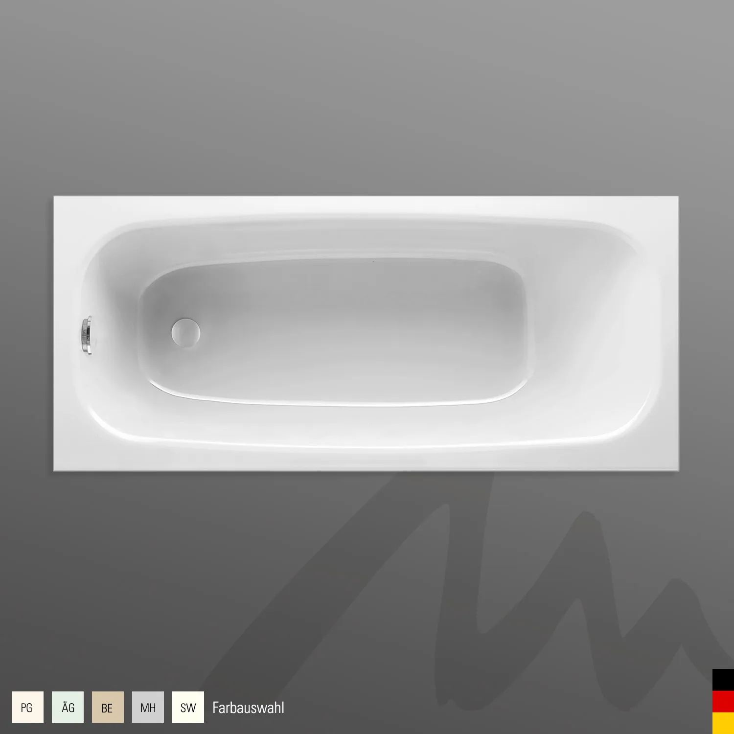 Mauersberger ceraria Acryl-Badewanne Rechteckform ceraria 170⁄80 Mauersberger ceraria Acryl-Badewanne Rechteckform ceraria 170⁄80