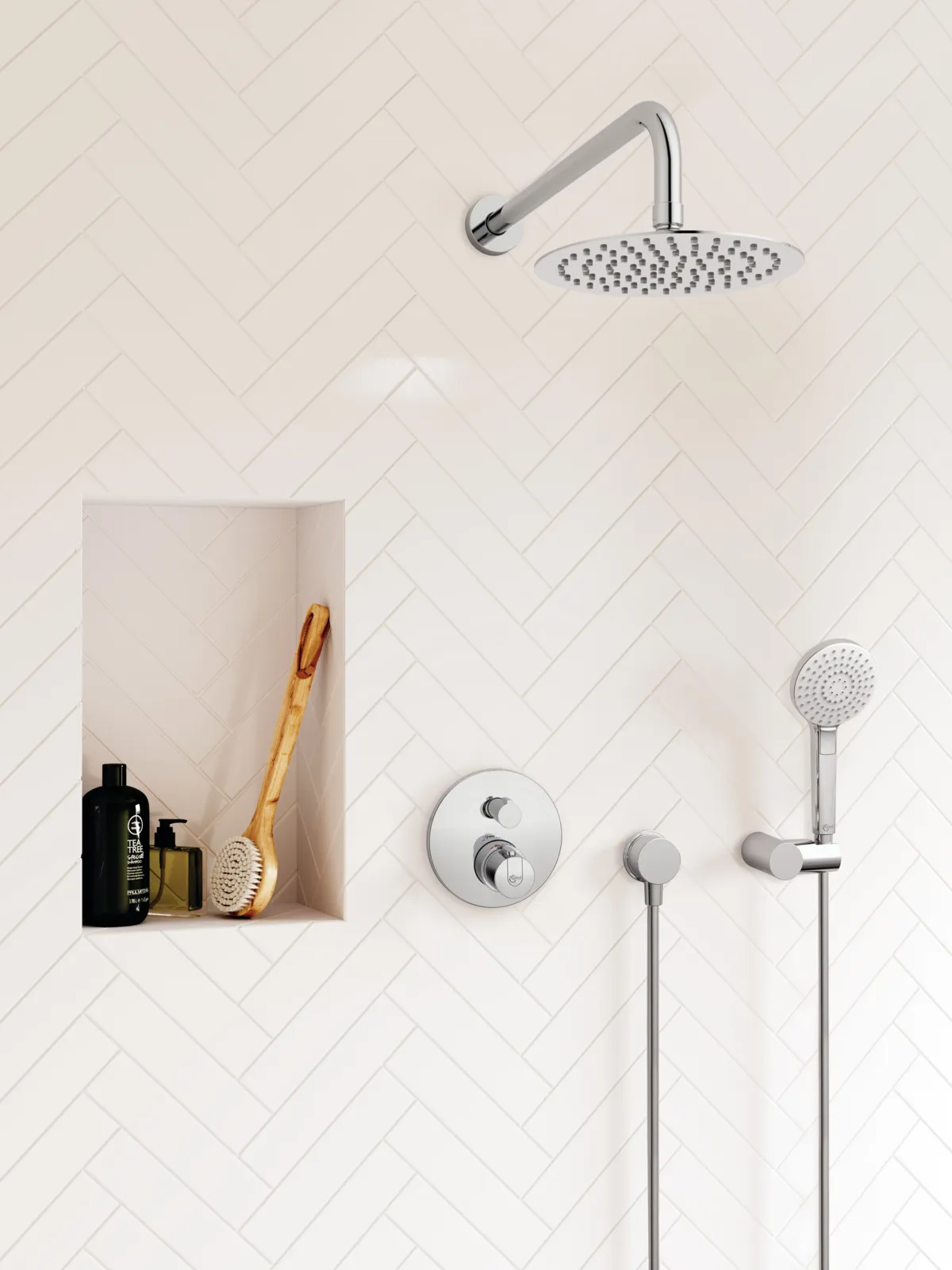 Regenbrause Idealrain Luxe Durchmesser 200mm Edelstahl poliert Regenbrause Idealrain Luxe Durchmesser 200mm Edelstahl poliert