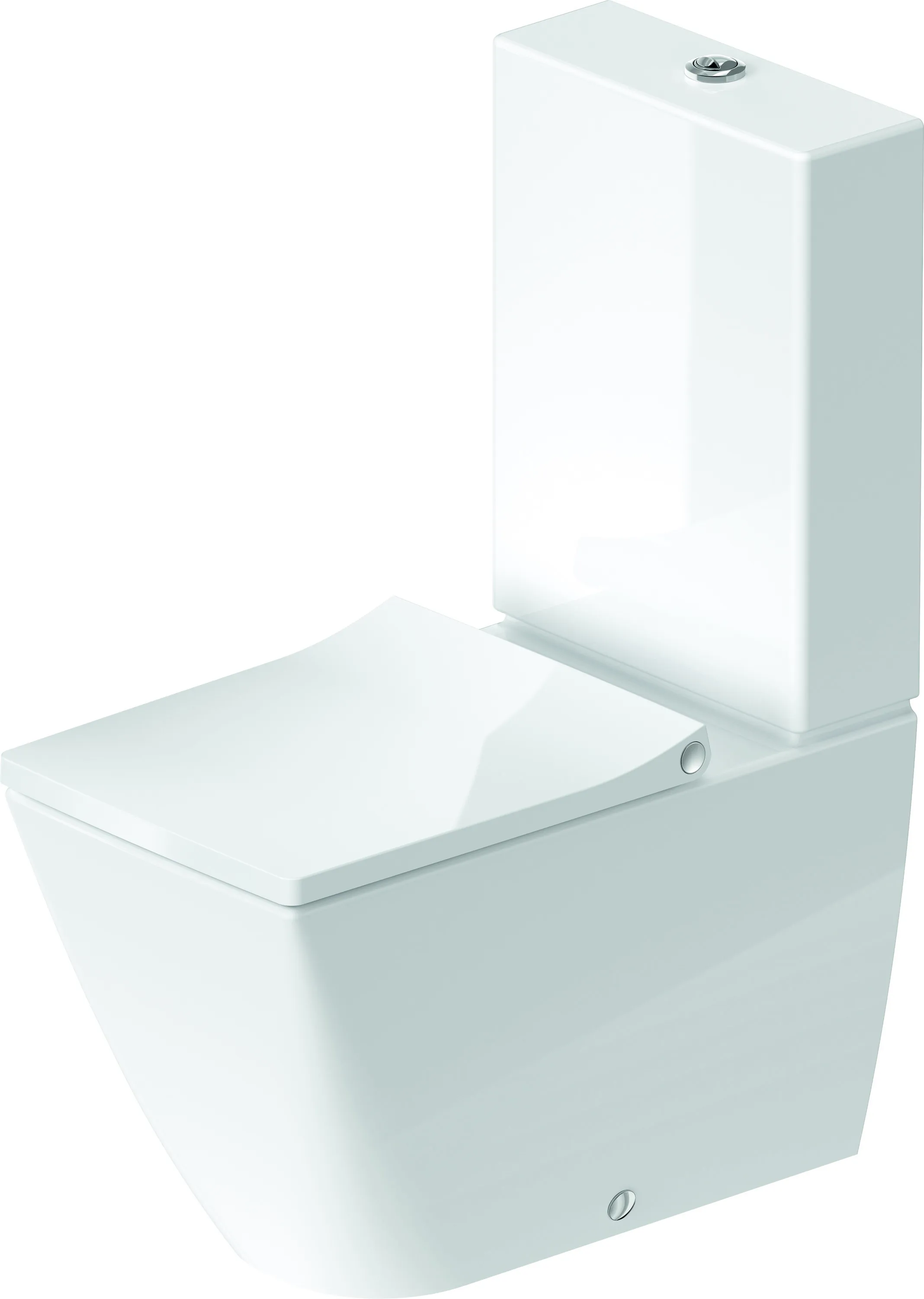 Stand-WC Kombi 650mm Viu, Weiß rimless, TS, Abgang vario