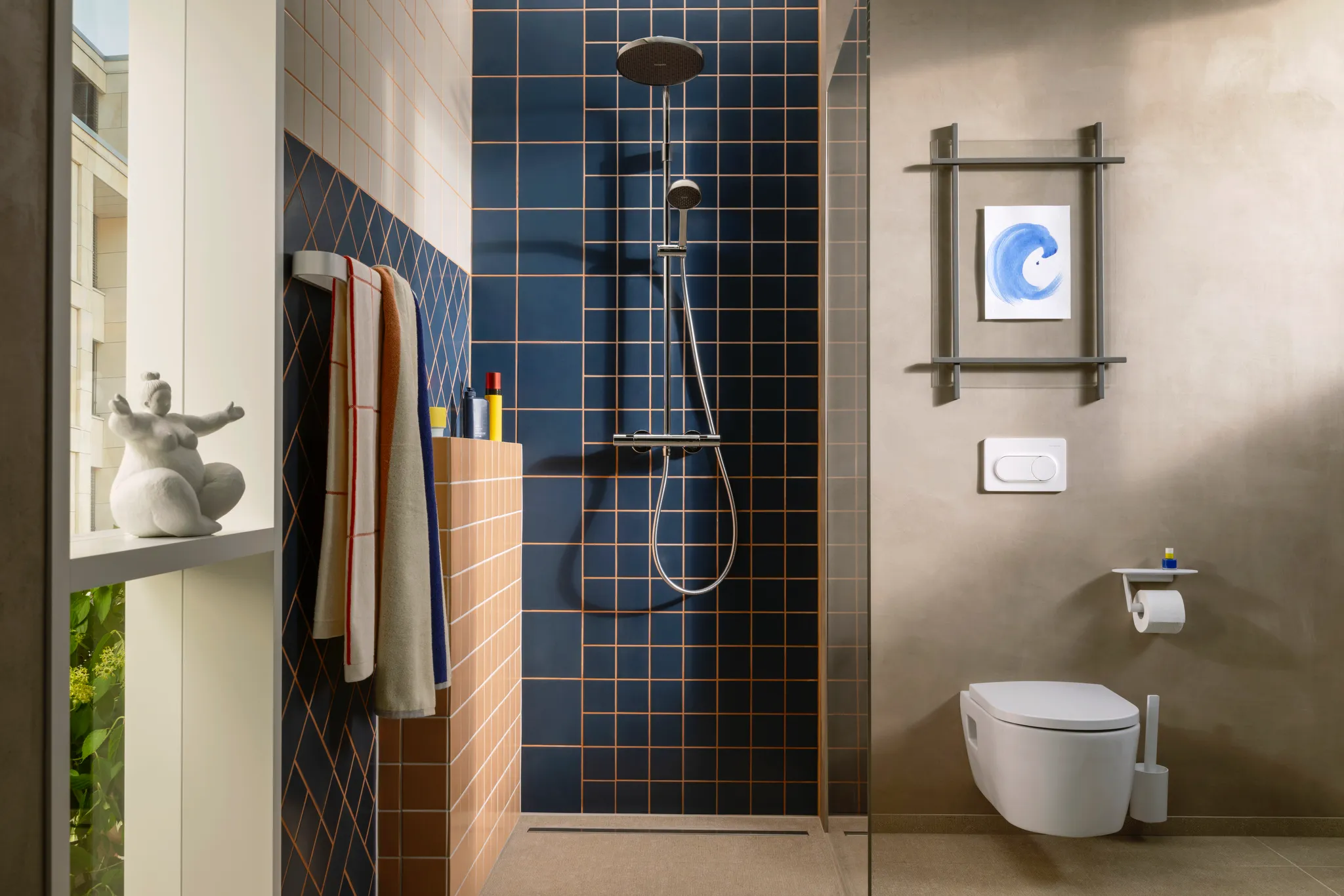 Activera S Showerpipe 240 1jet EcoSmart mit Ecostat Fine Varia, Chrom
