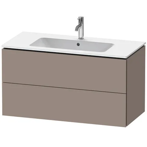 Duravit Waschtischunterschrank wandhängend „L-Cube“ 102 × 55 × 48,1 cm Basalt Matt Duravit Waschtischunterschrank wandhängend „L-Cube“ 102 × 55 × 48,1 cm Basalt Matt