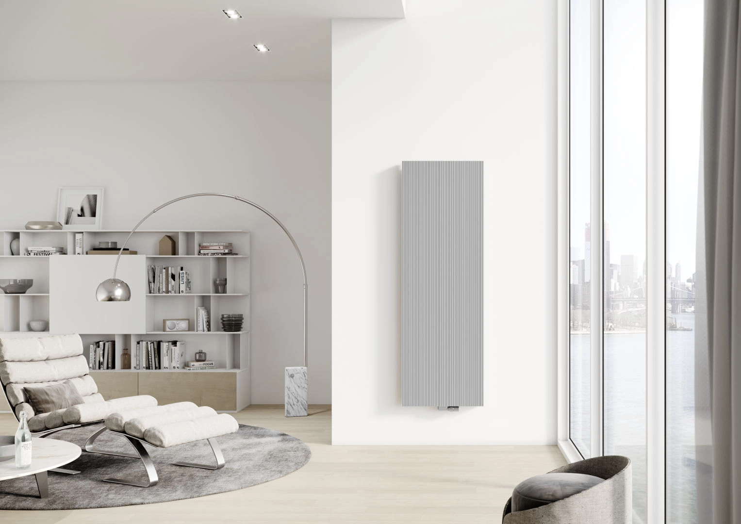 Kermi Design-Heizkörper „Bryce®“ 45 × 160 cm in Weiß (RAL 9016)