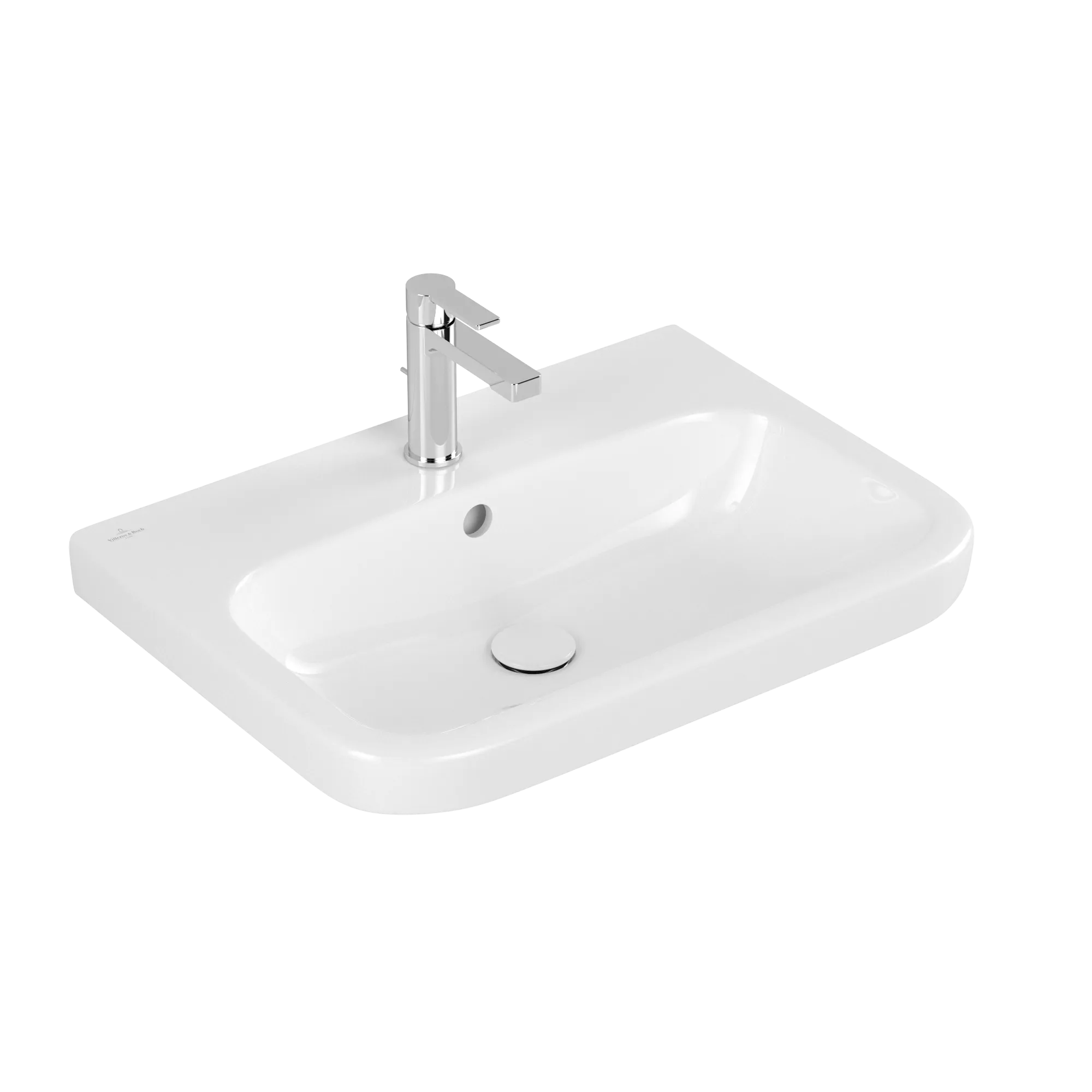 Villeroy & Boch Waschbecken geschliffen „Architectura“ 650 × 470 × 180 mm, ohne Hahnlochbohrung, mit Hahnlochbank, Hahnlochposition mittig in Weiß Alpin Villeroy & Boch Waschbecken geschliffen „Architectura“ 650 × 470 × 180 mm, ohne Hahnlochbohrung, mit Hahnlochbank, Hahnlochposition mittig in Weiß Alpin
