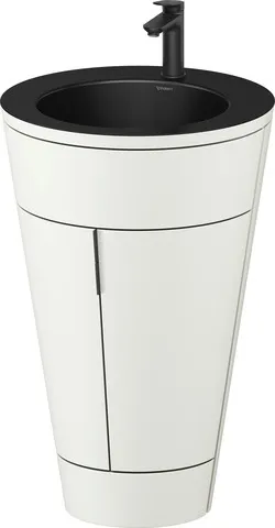 Duravit Waschtischunterschrank bodenstehend „Starck 1“ 56 × 86,4 × 60,5 cm in Schwarz Matt Duravit Waschtischunterschrank bodenstehend „Starck 1“ 56 × 86,4 × 60,5 cm in Schwarz Matt