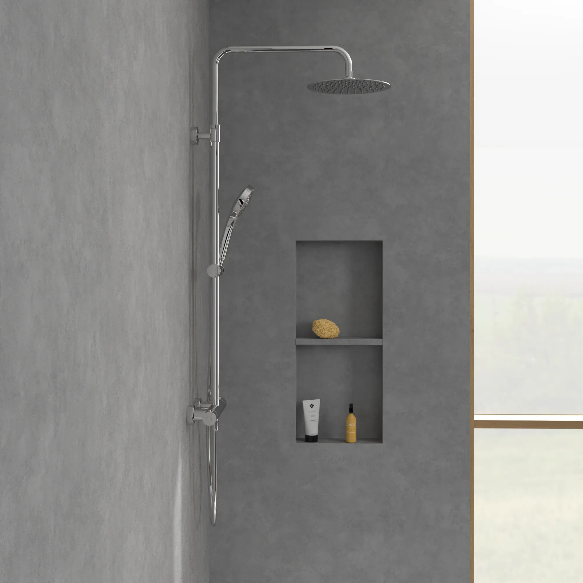 Gleitstangekombination „Verve Showers“, Befestigung verdeckt 47,2 cm