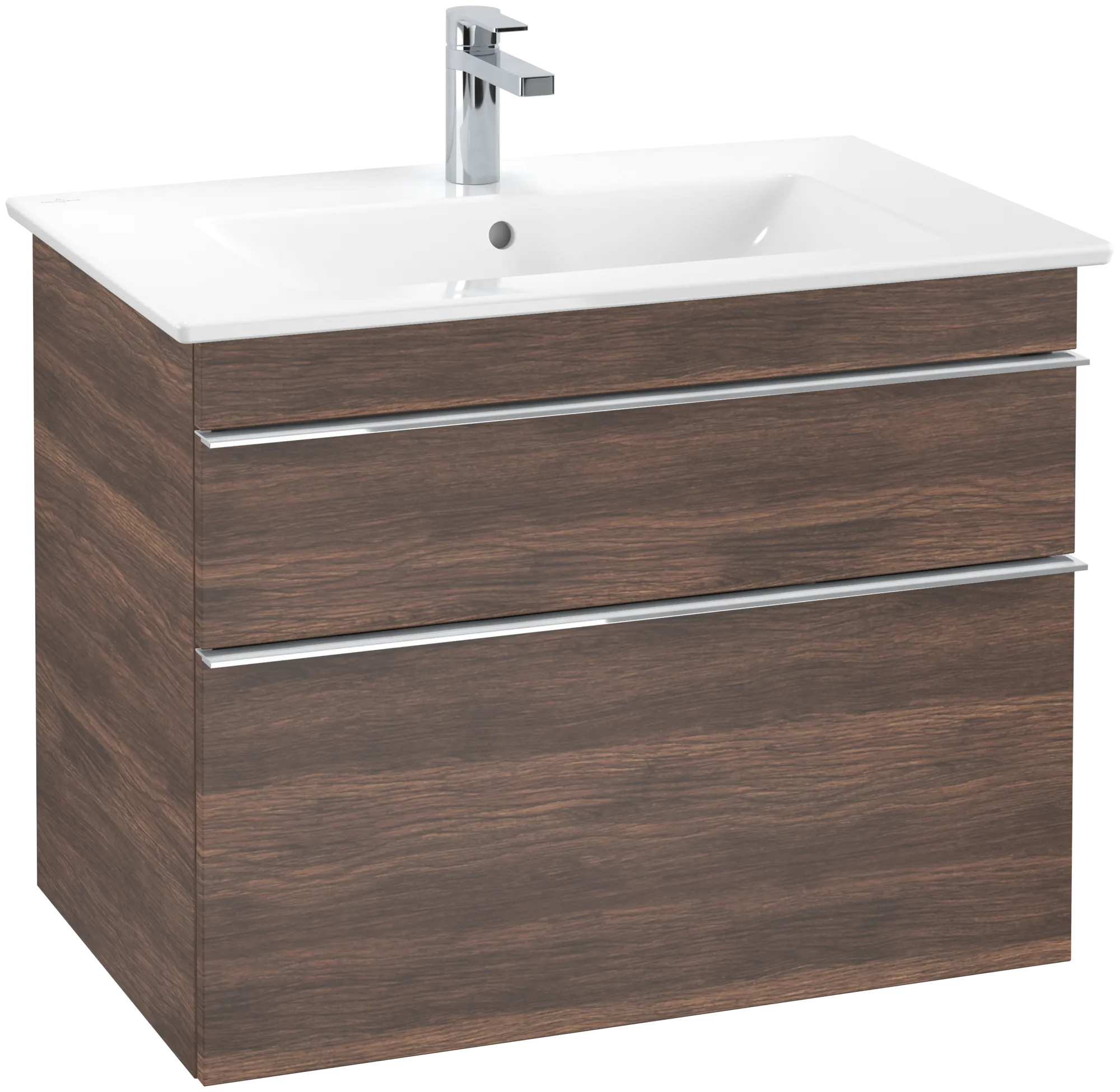 Villeroy & Boch Waschbeckenunterschrank Venticello, Arizona Oak, 753x590x502 mm, Eckig, mittige Wanneneinbauposition, 2 Auszüge mit SoftClosing, 1 Waschbecken Villeroy & Boch Waschbeckenunterschrank Venticello, Arizona Oak, 753x590x502 mm, Eckig, mittige Wanneneinbauposition, 2 Auszüge mit SoftClosing, 1 Waschbecken