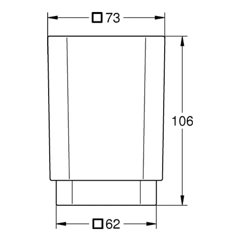 Grohe Selection Cube Kristallglas, Modellnummer 40783, passend für Halter 40 865 000/102 275 KF00, davinci satin weiß Grohe Selection Cube Kristallglas, Modellnummer 40783, passend für Halter 40 865 000/102 275 KF00, davinci satin weiß
