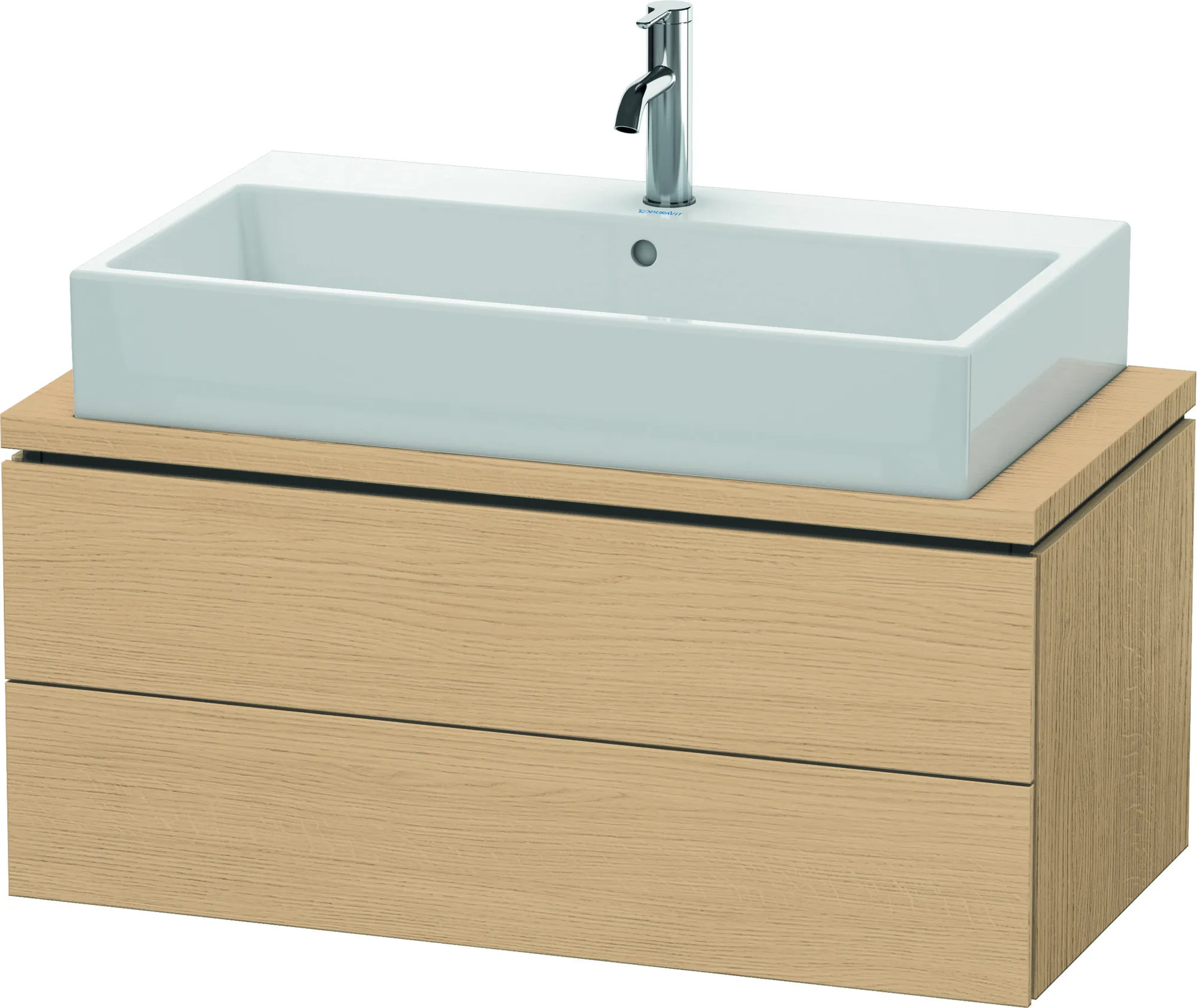 Duravit Waschtischunterschrank wandhängend „L-Cube“ 92 × 40 × 47,7 cm Eiche Natur