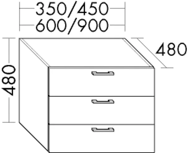 burgbad Hochschrank „Sys30“ 390 × 480 × 520 mm in Weiß Matt