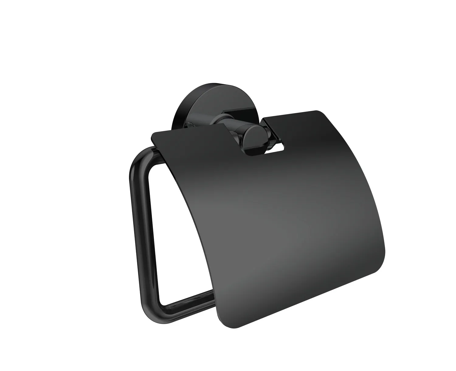 round Papierhalter mit Deckelschwarz round Papierhalter mit Deckelschwarz