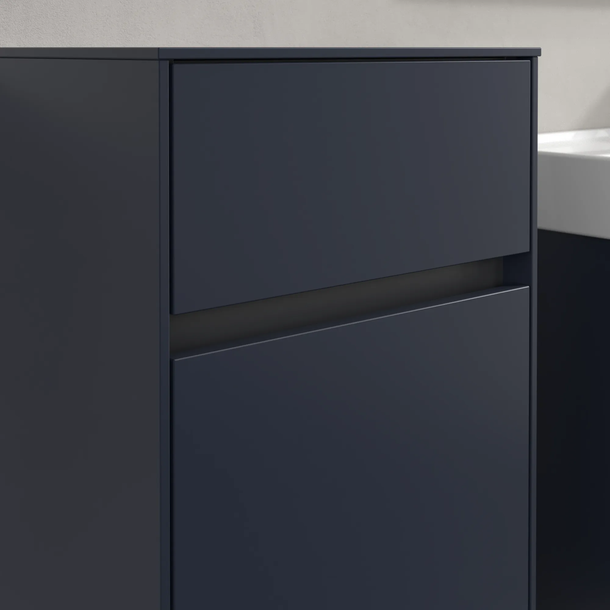 Villeroy & Boch Seitenschrank „Collaro“ 1 Tür, 1 Auszug / Schublade 40,4 × 74,8 × 34,9 cm 1 Tür, Anschlag (Scharnier) links, 1 Auszug / Schublade Villeroy & Boch Seitenschrank „Collaro“ 1 Tür, 1 Auszug / Schublade 40,4 × 74,8 × 34,9 cm 1 Tür, Anschlag (Scharnier) links, 1 Auszug / Schublade