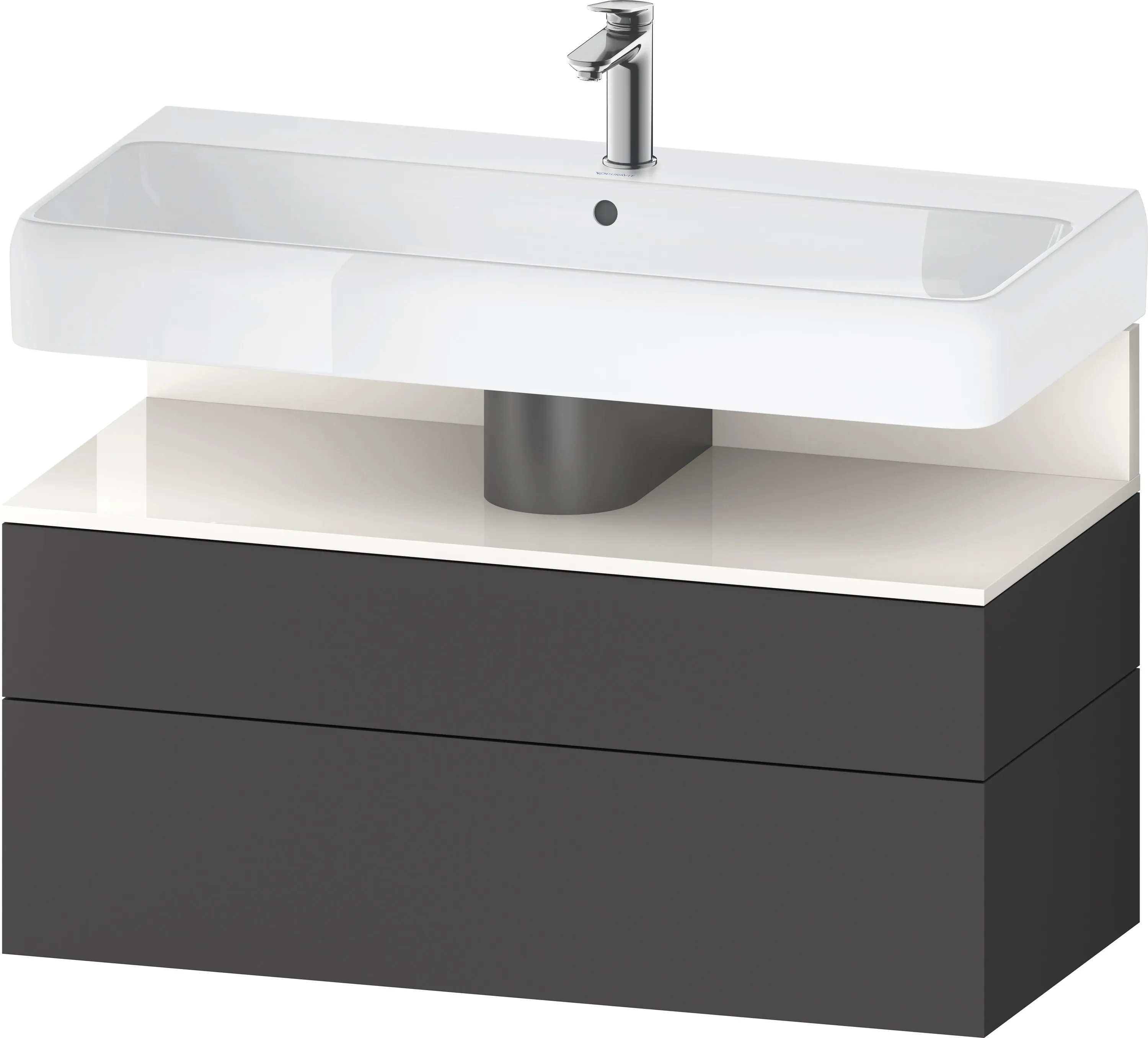 Duravit Waschtischunterschrank wandhängend „Qatego“ 99 × 59 × 47 cm, ohne Beleuchtung