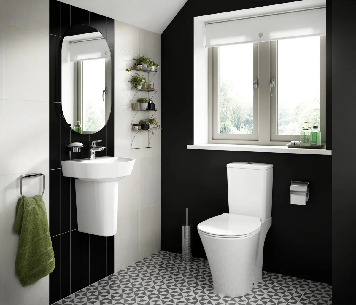 Waschbecken „ConnectAir“ 40 × 35 × 15 cm, Hahnlochposition mittig Waschbecken „ConnectAir“ 40 × 35 × 15 cm, Hahnlochposition mittig